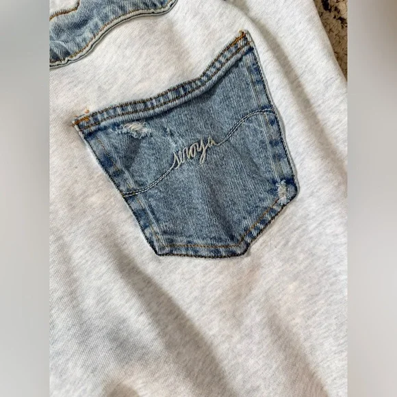 SER.O.YA ORSON WIDE LEG JOGGER SWEATPANTS, TIDAL, MEDIUM - Picture 12 of 16